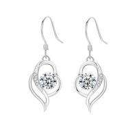 Beavorty 1 Paire Boucles d'oreilles en en acier pendant Pendre larme sterling boucles d'oreilles pour les femmes d'oreille femme boucle d'oreille femme blanche