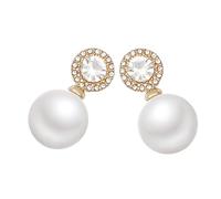 Beavorty 1 Paire Boucles D'oreilles Perle Boucle D'oreille Boucles D'oreilles Pour Les Femmes Boucles D'oreilles Créoles Étalon Boucles D'oreilles Pour Filles Plastique Blanche