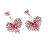 Beavorty 1 Paire Boucles Oreilles de Cœur pour Roses Élégantes et Parfaites pour Fêtes et Cérémonies