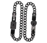 Beavorty 1 Paire Bracelet Couple Unisexe Inoxydable avec Cadenas Accessoire Élégant et Durable pour Hommes et Femmes Anniversaire pour Meilleurs