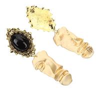 Beavorty 1 Paire De Boucles D'Oreilles Demi-Visage Bijoux De Visage Pour Femmes Boucles D'Oreilles De Corps Féminin Boucles D'Oreilles Funky Boucles D'Oreilles Étranges