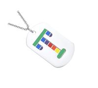 Beavorty 1 Pièce Arc Inoxydable Pendentifs Doubles pour Couples Lgbt pour Spéciaux et Occasions Festives