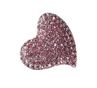 Beavorty 1 Pièce Broche amour bleu mariage cœurs or émail délicat Léger son bijoux de broche Broach de coeur coeur pour robes de femmes épingles et s r strass rose