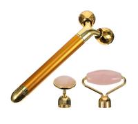 Beavorty 1 Set 3-in-1 Jade Naturelle Cristal Rouleaux Facial Massager Massage Facial Outils De Massage