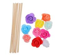 Beavorty 10 Bâtonnets Diffuseurs en Bois Fleurs Séchées, Tiges Aromatiques Décoratives, Diffusion Parfumée Longue Durée, Légères et Élégantes, pour Bureau et Maison