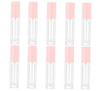 Beavorty 10 Pcs Rond Brillant À Lèvres Tube De Brillant À Lèvres Bouteille Distributrice Rechargeable Brumisateur Lèvre Dodu Brillant Pulvérisation D'Eau Pots De Voyage Pulvérisateur Noir