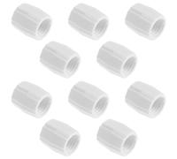 Beavorty 10 Pièces Adaptateur de Dentifrice en Plastique Alimentaire Blanc, Utilisation Rapide Main, Salle de Bain Voyages, Dimensions Compactes 2x1,7x1,7 Cm