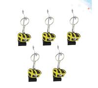 Beavorty 10 Pièces Anneau de clé de pendentif automobile porte-clés pirate dessin animé voiture pendentif créatif
