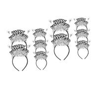 Beavorty 10 Pièces bandeau du nouvel an fête du Nouvel cerceau de cheveux du bdeau femme hair charms hair toppers le nouveau Décoration de cheveux bonne née abdos