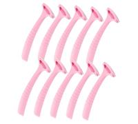 Beavorty 10 Pièces grattoir râpe à pieds lime à pied dissolvant de callosités lime à pour les talons crevassés laveur de pieds peaux mortes épurateur de pieds plastique PP rose