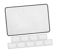 Beavorty 10 Pièces Lot de Marque-pages Loupe de Lecture Loupe Fresnel Transparente pour Menus et Petits Textes Portable et Légère pour Seniors et Âges