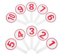Beavorty 10 Pièces Panneaux de Score Portatifs, en Mousse Blanche | Visibilité Élevée, Surface Lisse Type Tableau Blanc, pour Juges et Organisateurs D’événements Scolaires