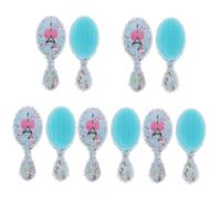 Beavorty 10 Pièces Peigne de dessin animé ovale brosse démêlante pour cheveux brosse à cheveux fille hair charms hair toppers brosse à cheveux pour fille brosse à cheveux pour cheveux secs