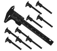 Beavorty 10 Pièces règle de tatouage des sourcils règle pratique règle de maquillage de tatouage Accessoire de beauté Caliper pour sourcils lame rasoir étriers à double échelle Plastique