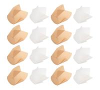 Beavorty 100 Caissettes à Cupcake Tulipe en Papier Naturel et Blanc, Résistantes la Chaleur L’huile, Emballage Alimentaire Sûr, Lot Mixte 50 Pièces Couleur Naturelle 50 Pièces Blanches,