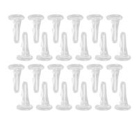 Beavorty 100 Pièces Bouchons D'oreilles Transparents en Plastique Léger et Résistant à L'usure, Fermoirs Sécurisés pour Boucles D'oreilles, Adaptés à Différentes Occasions et Créations DIY