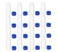 Beavorty 100 Pièces Lot De Flacons Verre Vides Avec Couvercles Petites Bouteilles Verre Transparent Pour Échantillons Liquides Et Substances Sèches