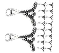 Beavorty 100pcs Breloques Pendentifs en Alliage Argenté Vintage pour Bijoux Diy, Faciles à Utiliser et Sûres, pour Bracelets et Créations Artisanales