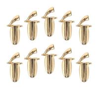 Beavorty 10pcs Bagues à Ongles Réglables en Alliage Or, Réutilisables et Amovibles, Protection Élégante pour Ongles, Décoration Nail Art et Tâches Ménagères