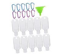 Beavorty 11 Pièces Travel Bottles With Clip Refillable Leakproof Liquid Containers For Shampoo Hand Soap