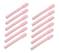 Beavorty 12 Pièces Set de Prolongateurs de Crayons à Sourcils avec Brosse Double-embout Support Antidérapant pour Maquillage Précis et Portable Accessoire de Beauté Compact pour Débutants