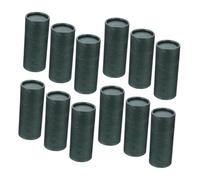 Beavorty 12 Pièces Tubes Carton Kraft pour Bouteille Huile Essentielle Boîte de Rangement Ronde Résistante Multifonction pour Vert Foncé