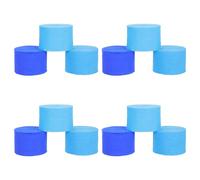 Beavorty 12 Rouleaux de Papier Crépon Décoratif Bleu Serpentins Multicolores pour Fête d'anniversaire, Banderoles à Suspendre, Décorations Polyvalentes pour Événements Festifs