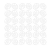 Beavorty 120 Pièces Rondelles Isolantes en Plastique Blanc à Six Trous pour Fixation Sécurisée de Panneaux en Mousse et Plaques de Plâtre, Support Multidirectionnel pour Familles