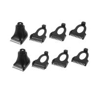 Beavorty 2 Ensembles Accessoires de Peigne pour Tondeuse, Sabots de Tondeuse à Barbe, Lot 3mm 5mm 7mm, Acier Inoxydable, Noir, Universels, pour Barbe et Voyage