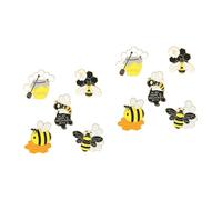 Beavorty 2 Ensembles Broches Abeille Miniatures Ensemble De Pins Créatifs Émail Pour Vêtements Et Accessoires Diy 5 Pièces * 2