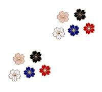 Beavorty 2 Ensembles Broches Forme De Fleurs Épingles De Mode Japonaises Pour Vêtements Et Accessoires Blanc Bleu Rose 5 Pièces * 2