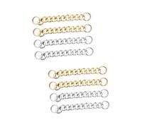 Beavorty 2 Ensembles Chaînes Décoratives Pour Chaussures Acrylique Or Accessoires Diy Pour Sandales Et Pantoufles Faciles À Installer Détacher 4 Pièces * 2