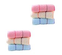 Beavorty 2 Ensembles Coton Assurance Du Travail Serviette Doigt Bout Serviettes Coton Débarbouillette Dortoir Serviettes Bébé Débarbouillettes Enfant Serviettes De Bain 3 pièces * 2