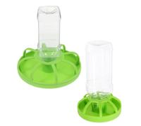 Beavorty 2 Ensembles Mangeoire pour Cailles et Poussins, Grosse Capacité, | Distribution Pratique, Nettoyage Facile, Limite le Gaspillage, pour Petites Volailles et Jeunes Oiseaux