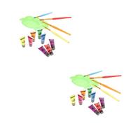 Beavorty 2 ensembles Peinture Fluorescente Maquillage UV Visage et Corps pour Fête Halloween Kit Complet avec Pinceaux et Palette Peinture Aquarelle Lavable Décoration Artistique pour