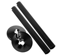 Beavorty 2 Ensembles Tuyau Noir en Plastique pour Robinets et | Cache Trous Muraux, Pose Simple, Protège Conduites, Style Sobre, pour Salle de Bain, la Cuisine et Chaudière