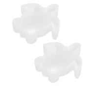 Beavorty 2 Moules en Silicone pour Résine Époxy Forme Tortue Marine, Moules DIY pour Fabrication Bougies, Savons, Fondants, Loisirs Créatifs, Lot 2 Pièces, Silicone Solide pour Usage
