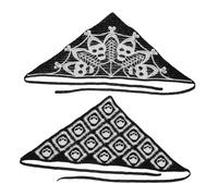 Beavorty 2 pièces Bandana Crochet Gothique avec et Motif Toile Daraignée Bandeau Confortable pour Femme Accessoire Cheveux Halloween Lot