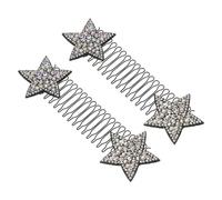 Beavorty 2 Pièces Bandeaux à Pinces Pour Cheveux Pour Femmes Épingles à Cheveux Invisibles Extensibles Supports Pour Fixatrices Peignes Étoile