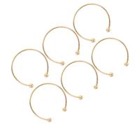 Beavorty 2 pièces Bracelet Cuivre Réglable pour Femmes Design de Mode DIY Lot de Or Ajustable pour Poignets Accessoire Unique pour Créer des Bracelets Personnalisés