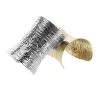 Beavorty 2 Pièces bracelets jonc réglables pour femmes Bracelet ouvert correspondre texturé en couches bijoux bracelets esthétiques pour femmes bracelet pour femme Métal