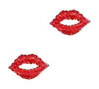 Beavorty 2 Pièces Broche Forme de Rouge à Rouge pour Femme Pin Adorable pour Vêtements Accessoire de Mode Élégant pour Offrir à