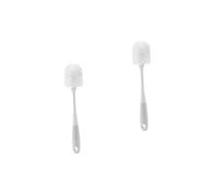 Beavorty 2 Pièces Brosse De Cuisine Bouteilles Nettoyant Bouteille D'eau Brosse Tasse Multifonction De Nettoyage Ergonomique Goupillon Gobelet Ergonomique Blanche Fil D'acier