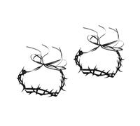 Beavorty 2 Pièces Collier Épine Gothique Feutre pour Femme Accessoire Halloween Chic et Confortable Cou Unique pour Cosplay et Costume Vampire