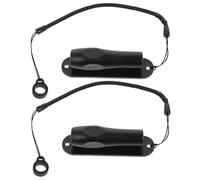 Beavorty 2 Pièces Cordon pour Stylet en Plastique et Silicone Noir avec Fixation Sécurisée, Corde Rétractable pour Stylo, pour Professionnels et Étudiants