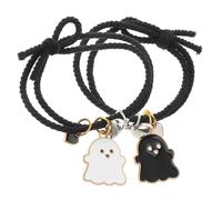Beavorty 2 Pièces couple tissé de poignet couple de couple tressé Corde élastique Black