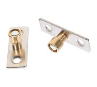 Beavorty 2 Pièces Guide Inférieur de Porte Coulissante en Métal Roulettes en Nylon 10 Mm Tête en Cuivre, Support de Palier Robuste pour Armoires, Quincaillerie Lourde pour Rails