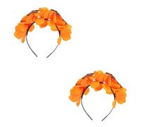 Beavorty 2 Pièces Halloween Ghost Claw Headband With Rose Flowers Lightweight Skeleton Party Accessory For Halloween Cosplay And Day Of The Dead Adults