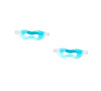 Beavorty 2 Pièces Masque de Refroidissement pour Yeux Gel PVC Creux Froides Apaisantes Patch Réutilisable pour Contour des Yeux Fatigue Adapté Aux Adultes et Étudiants