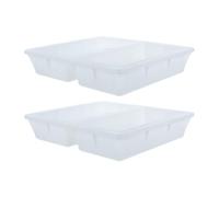 Beavorty 2 Pièces Moules à Pavés Carrés en Plastique Blanc pour Béton, Réutilisables et Adaptés la Production en Série, pour Cour Pavé et Construction Extérieure